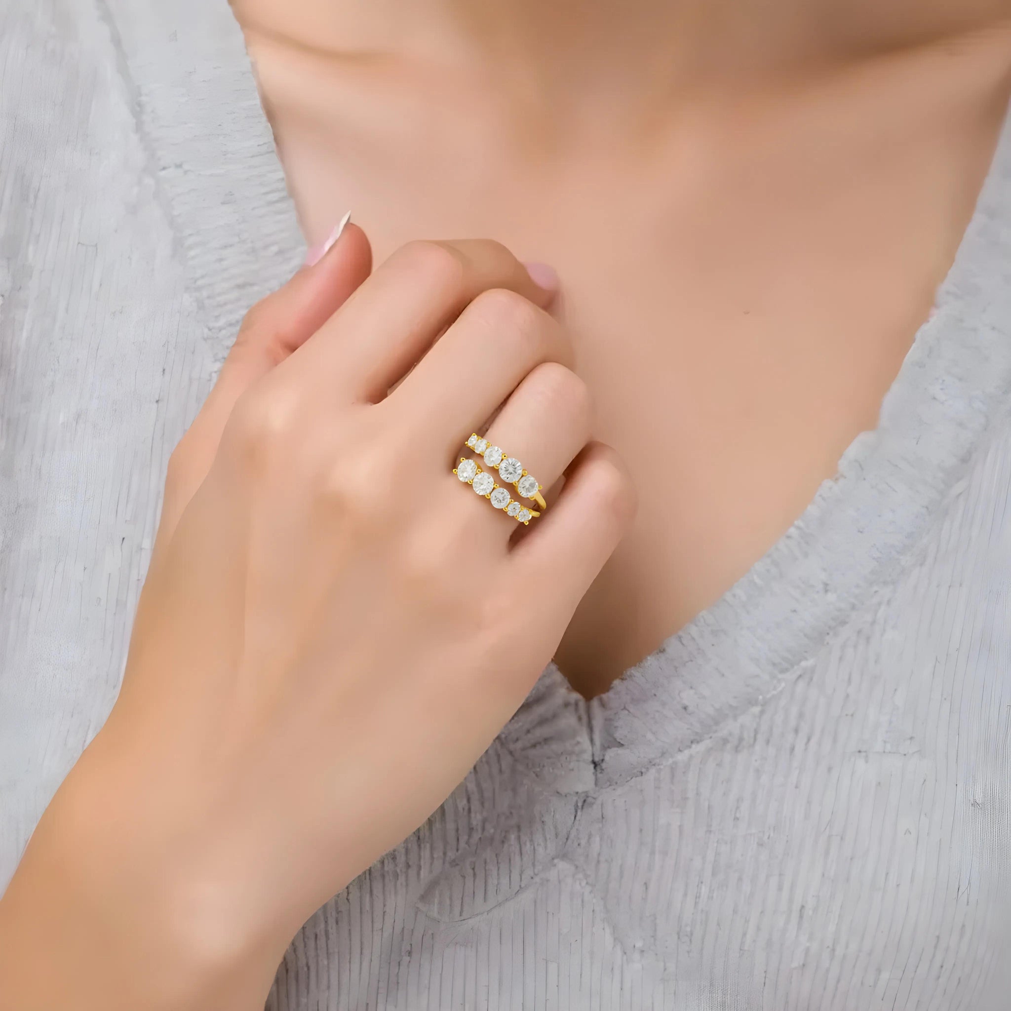 Duo Sparkle Ring