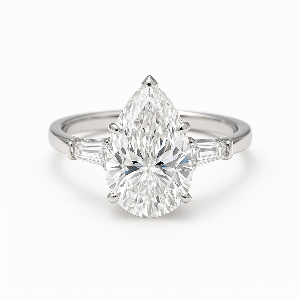 Golden Tear Brilliance Ring