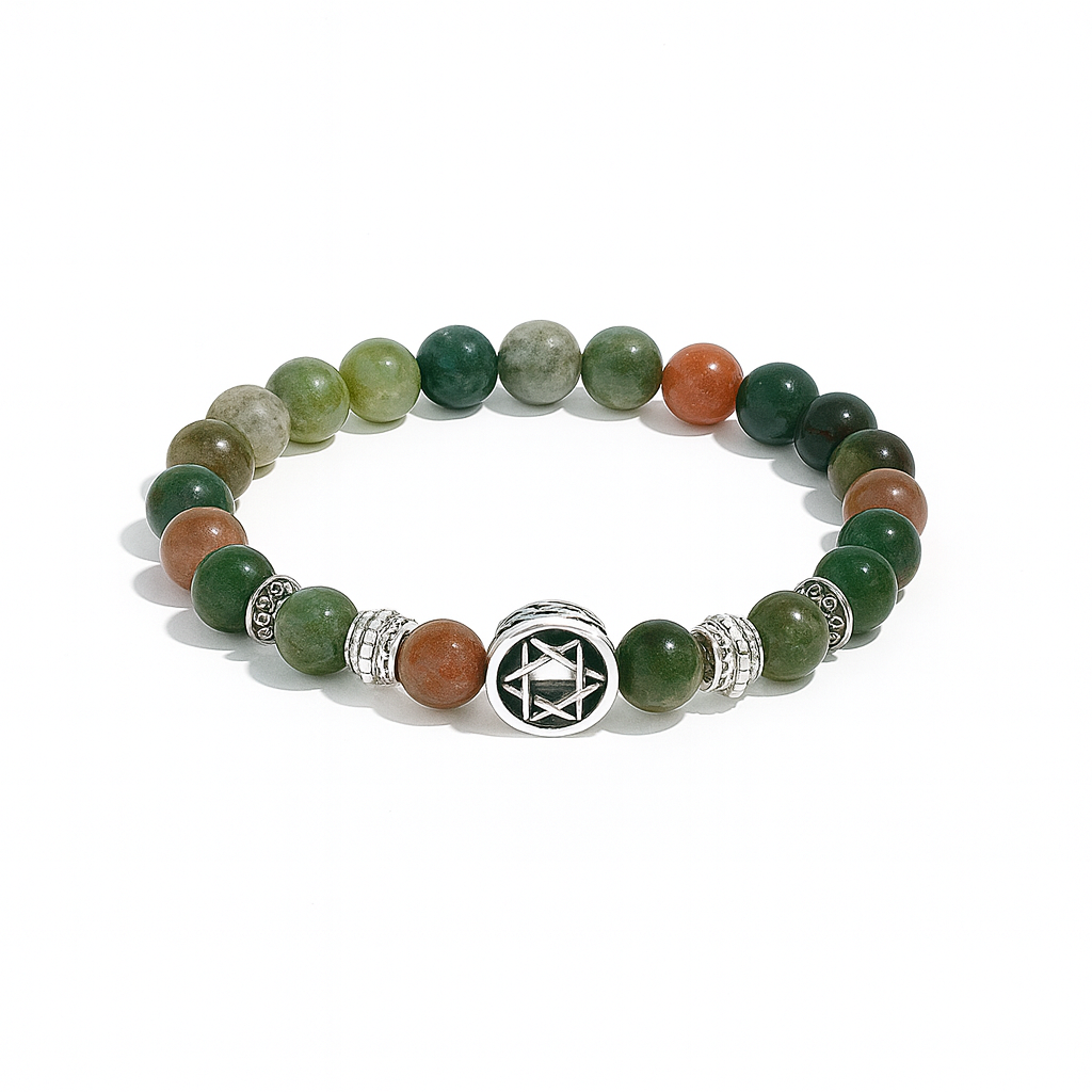 Fancy Agate Shield Bracelet