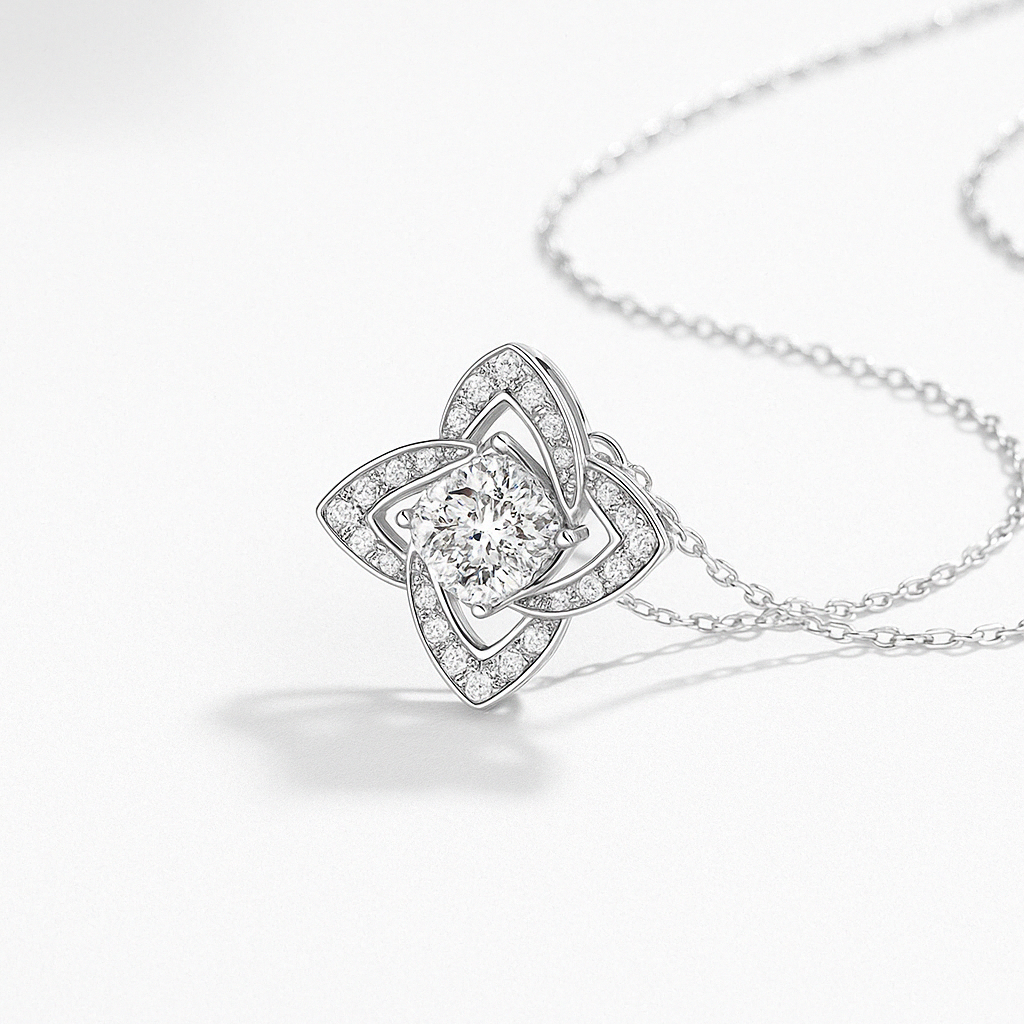 Diamond Blossom Necklace