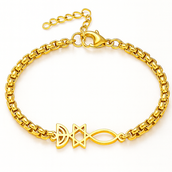 Star & Menorah Bracelet - Slide 2