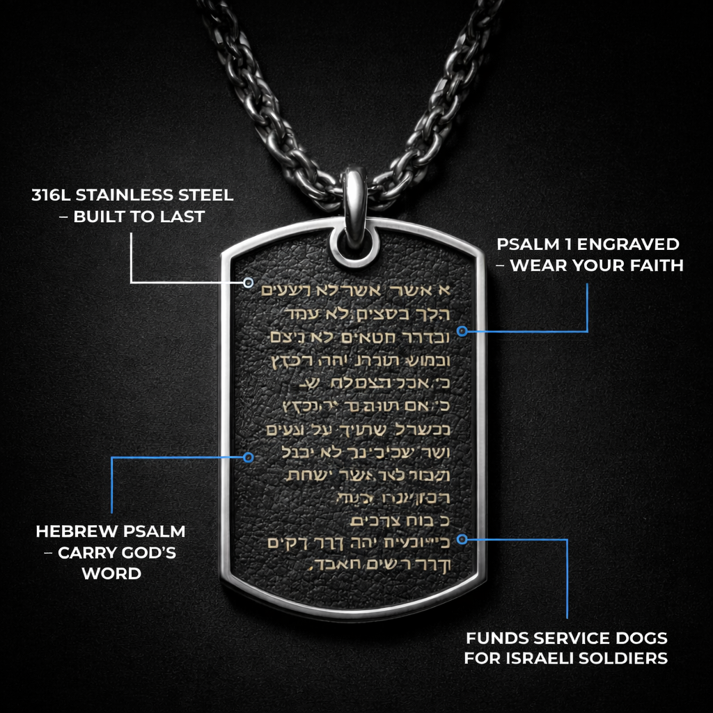 Psalm 1 Star of David Necklace