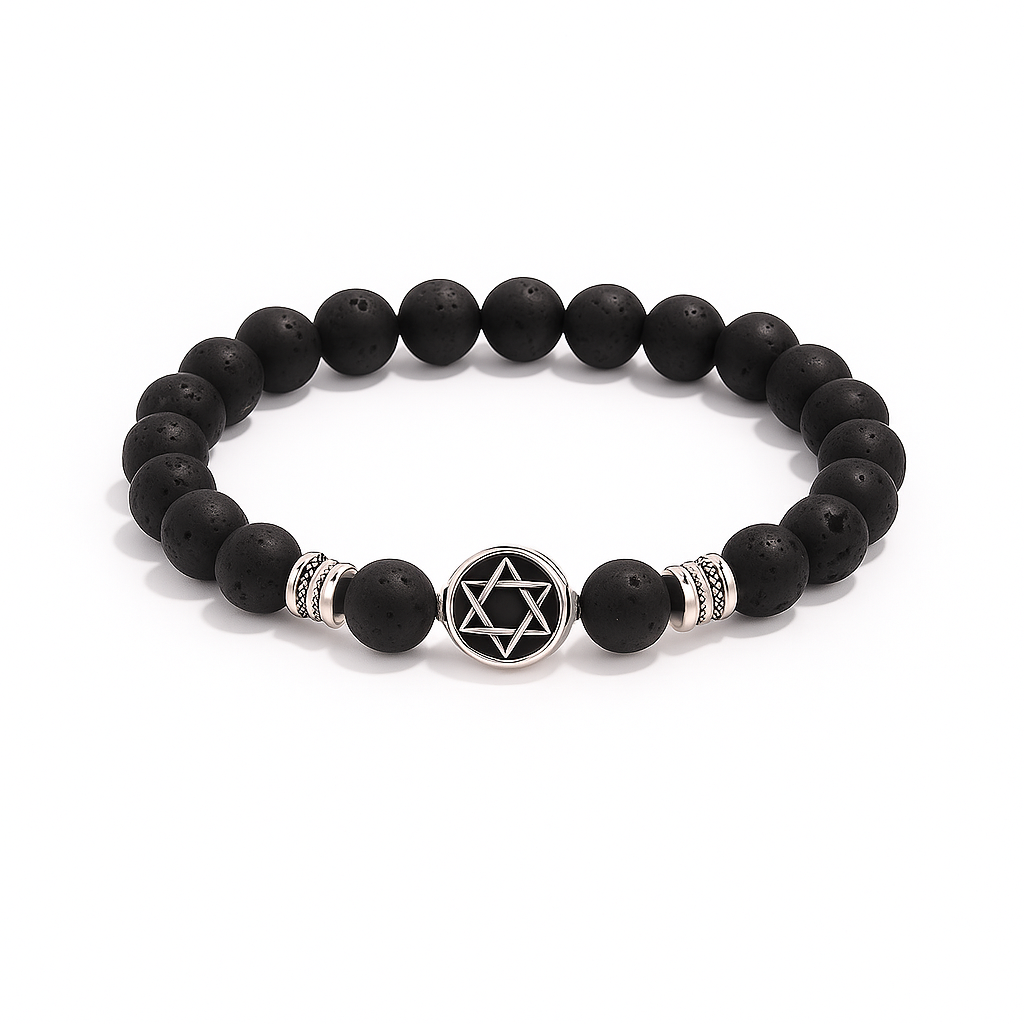 Star Of David Bead Bracelet