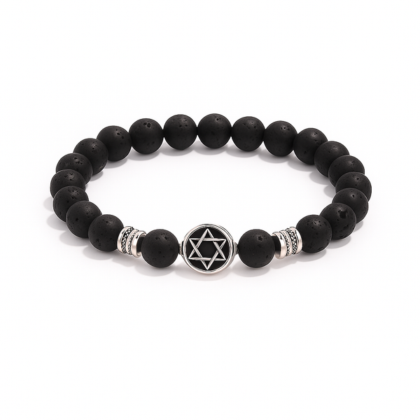 Star Of David Bead Bracelet