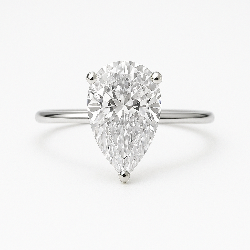 Luxe Pear Spark Ring