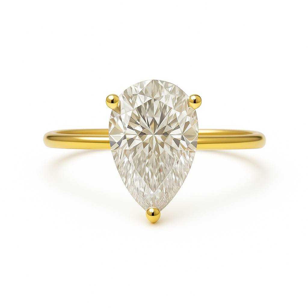 Luxe Pear Spark Ring