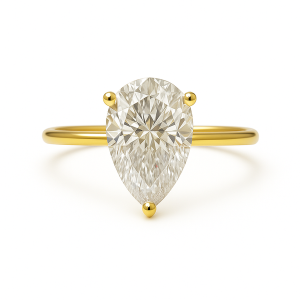 Luxe Pear Spark Ring