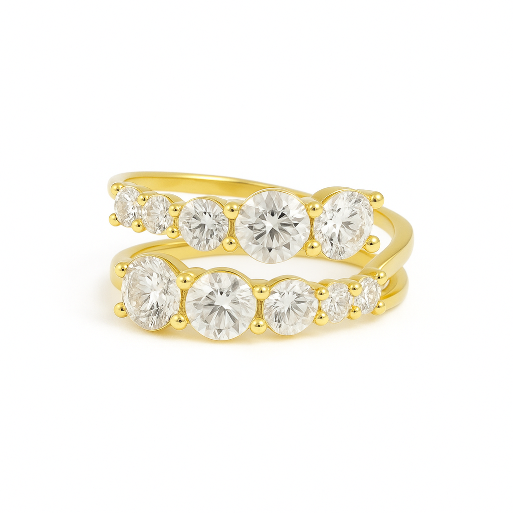 Duo Sparkle Ring