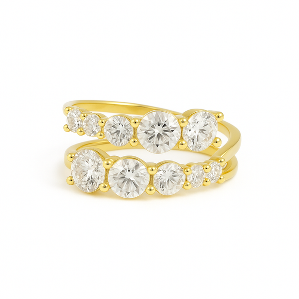 Duo Sparkle Ring