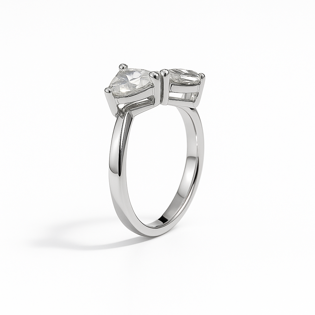 Twin Hearts Ring
