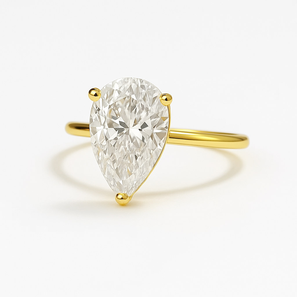 Luxe Pear Spark Ring