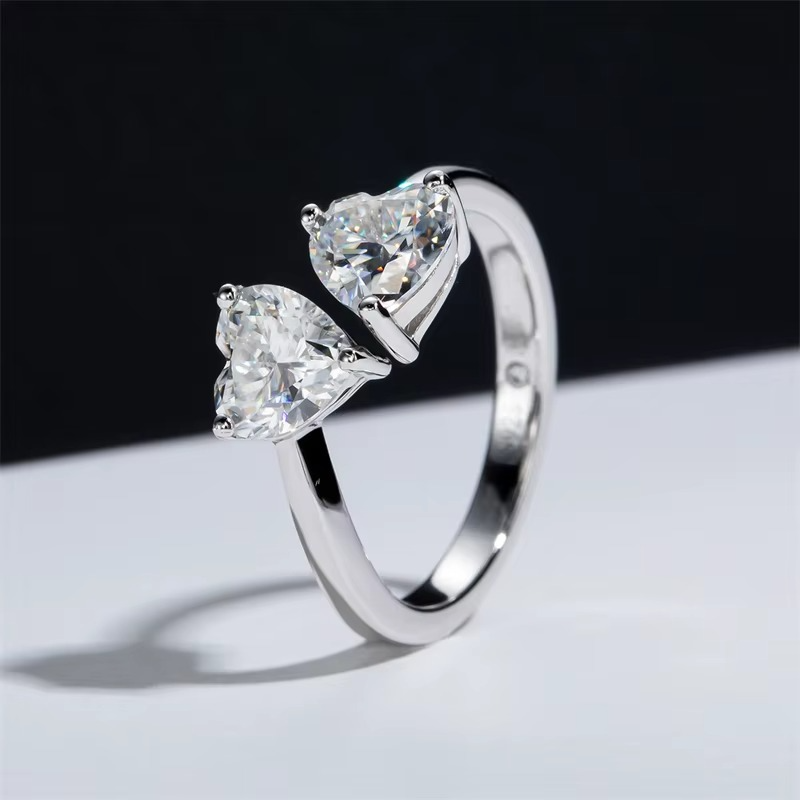 Twin Hearts Ring