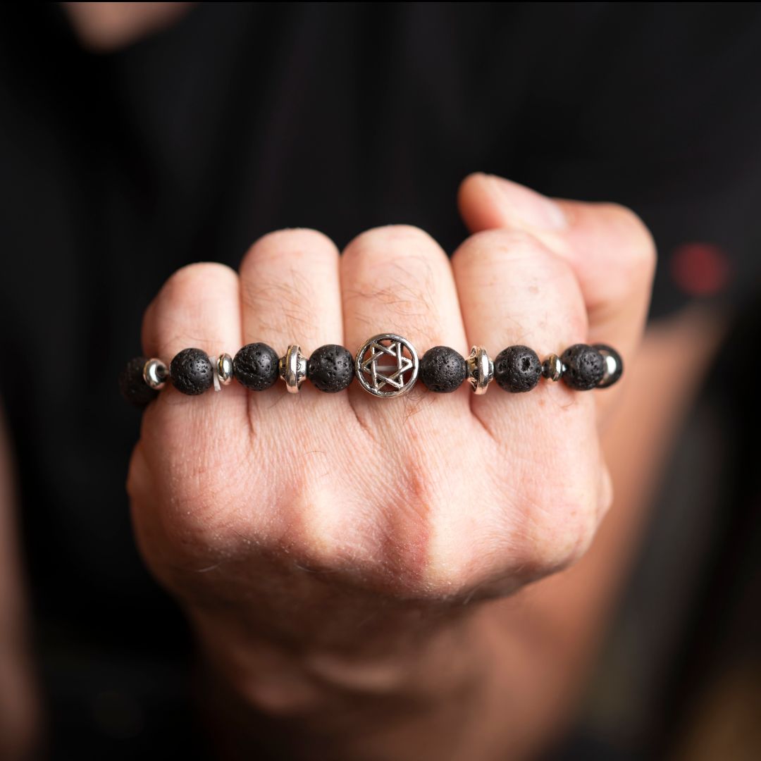 Star Of David Bead Bracelet