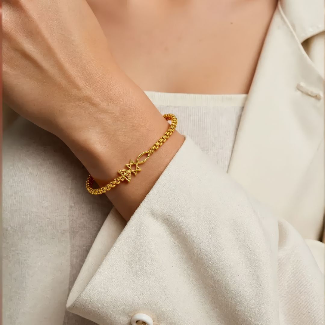 Star & Menorah Bracelet