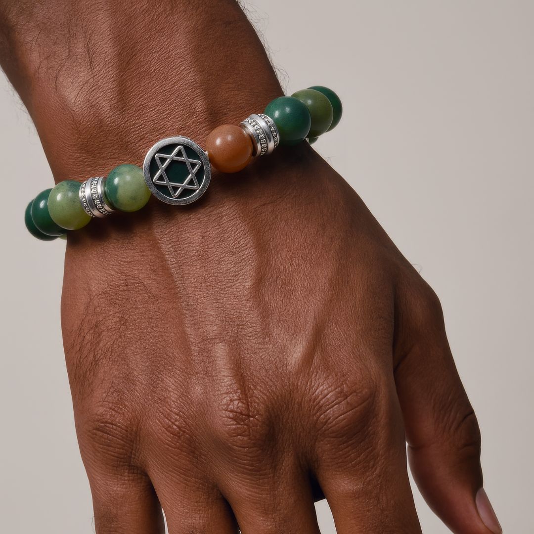 Fancy Agate Shield Bracelet