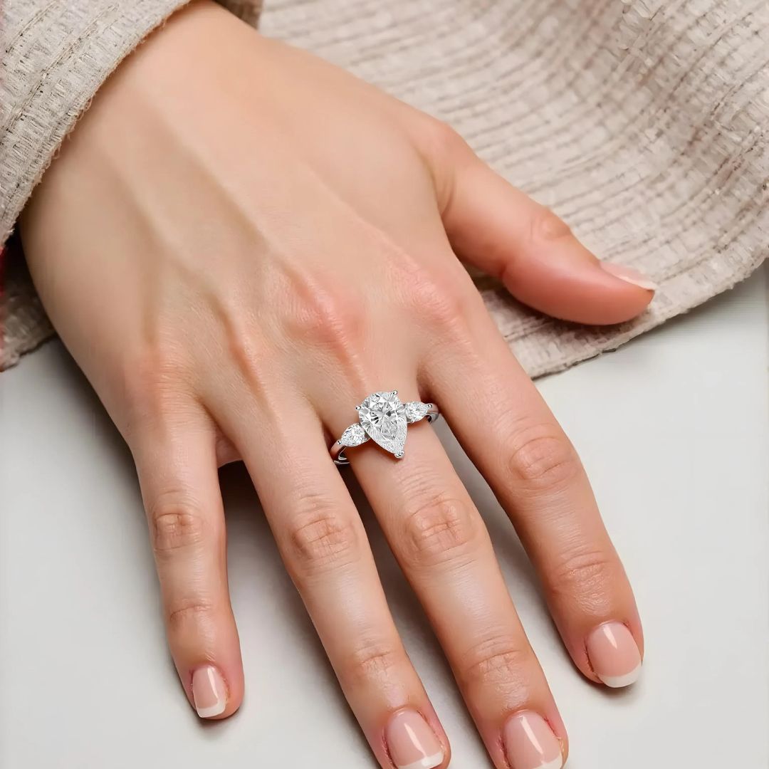 Celestial Teardrop Ring