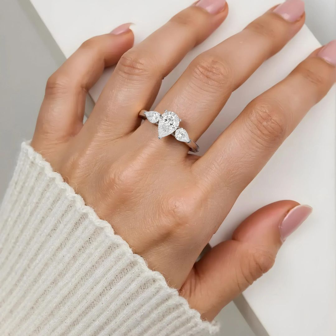 Celestial Teardrop Ring