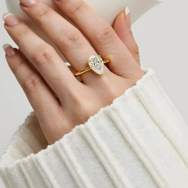 Luxe Pear Spark Ring - Slide 4