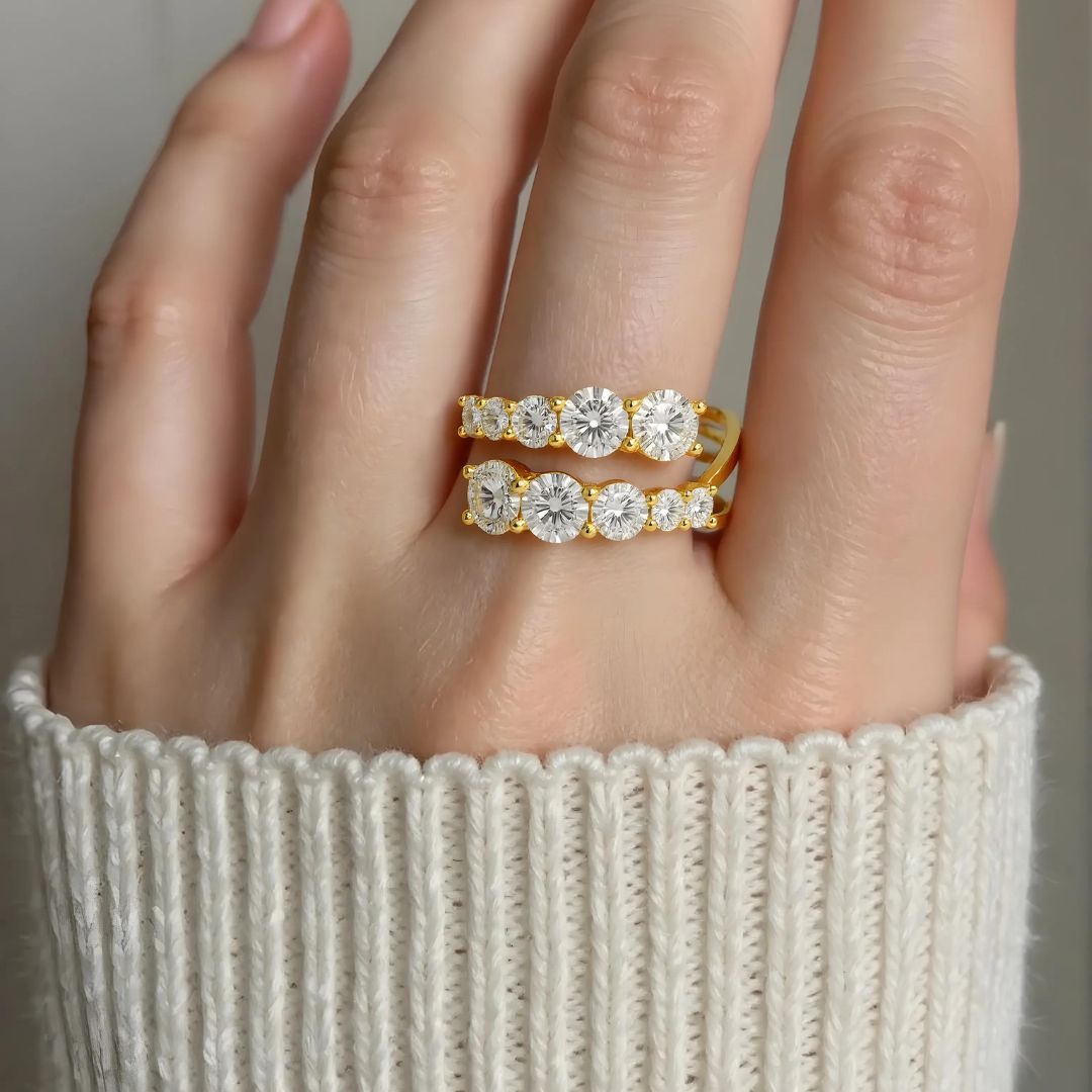 Duo Sparkle Ring