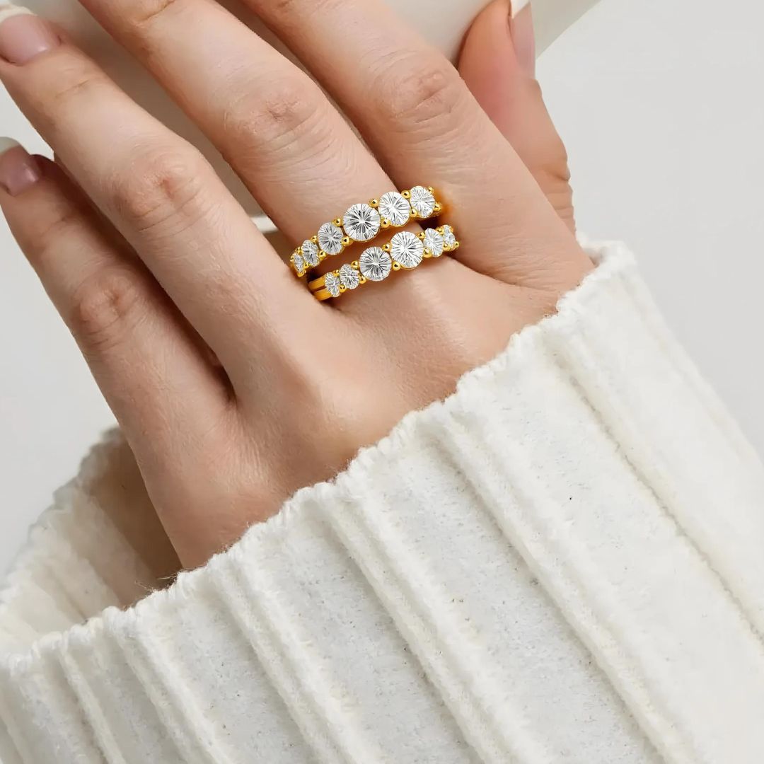 Duo Sparkle Ring