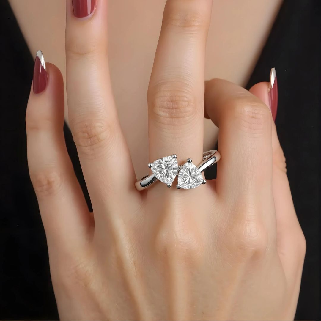Twin Hearts Ring