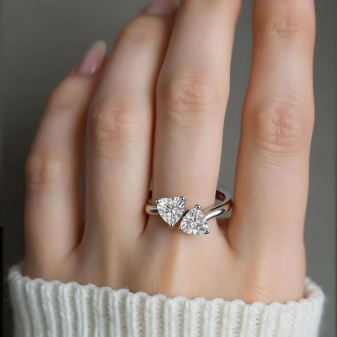 Twin Hearts Ring