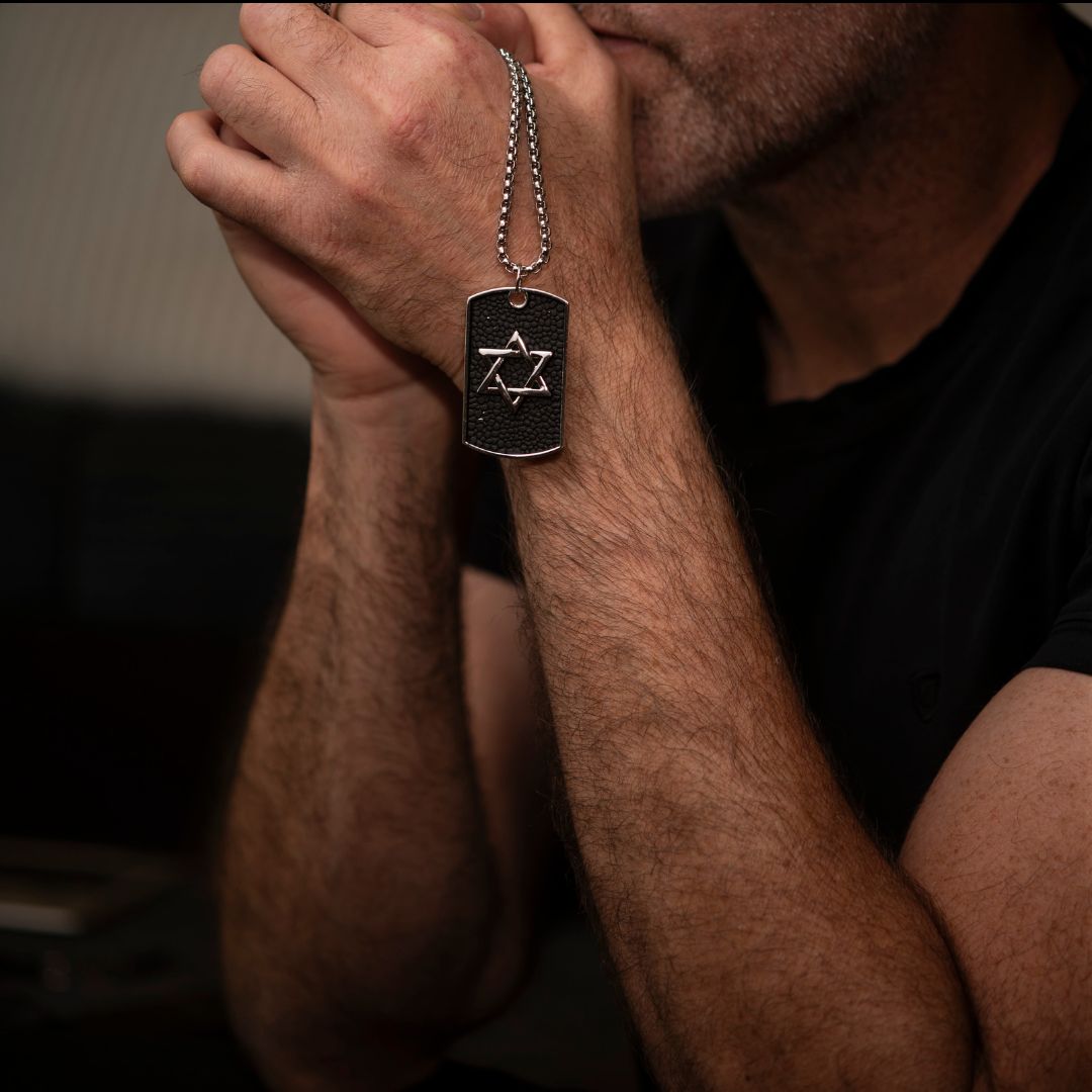 Psalm 1 Star of David Necklace