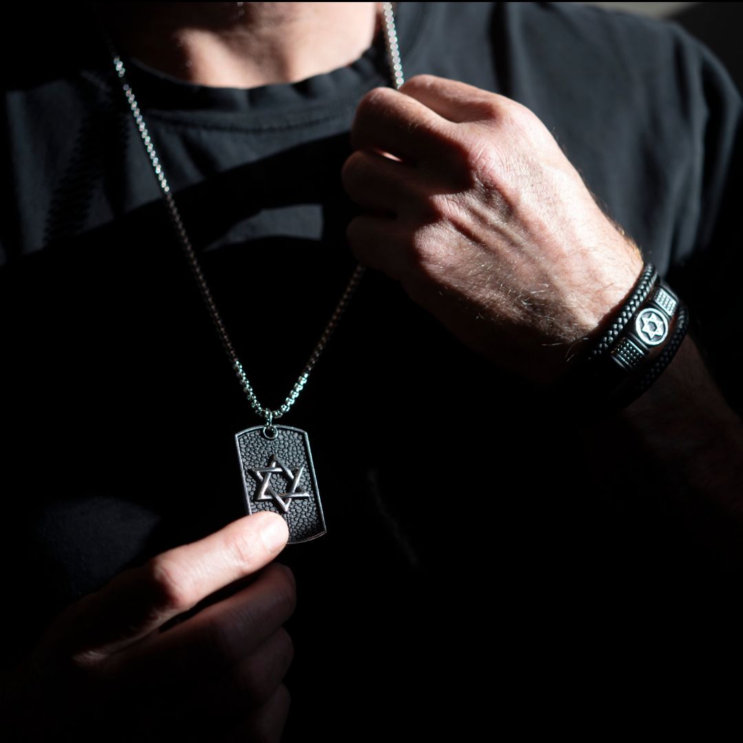 Psalm 1 Star of David Necklace
